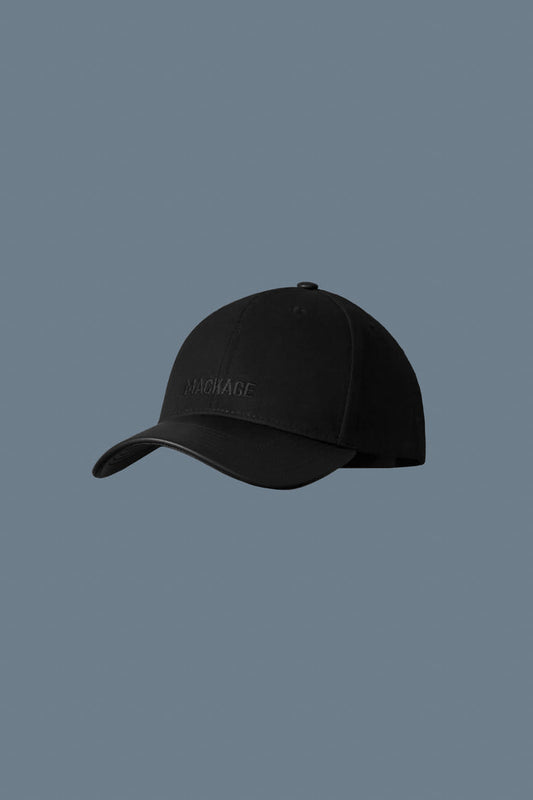 Mackage Anderson-NV Cotton Canvis Cap with Leather Brim