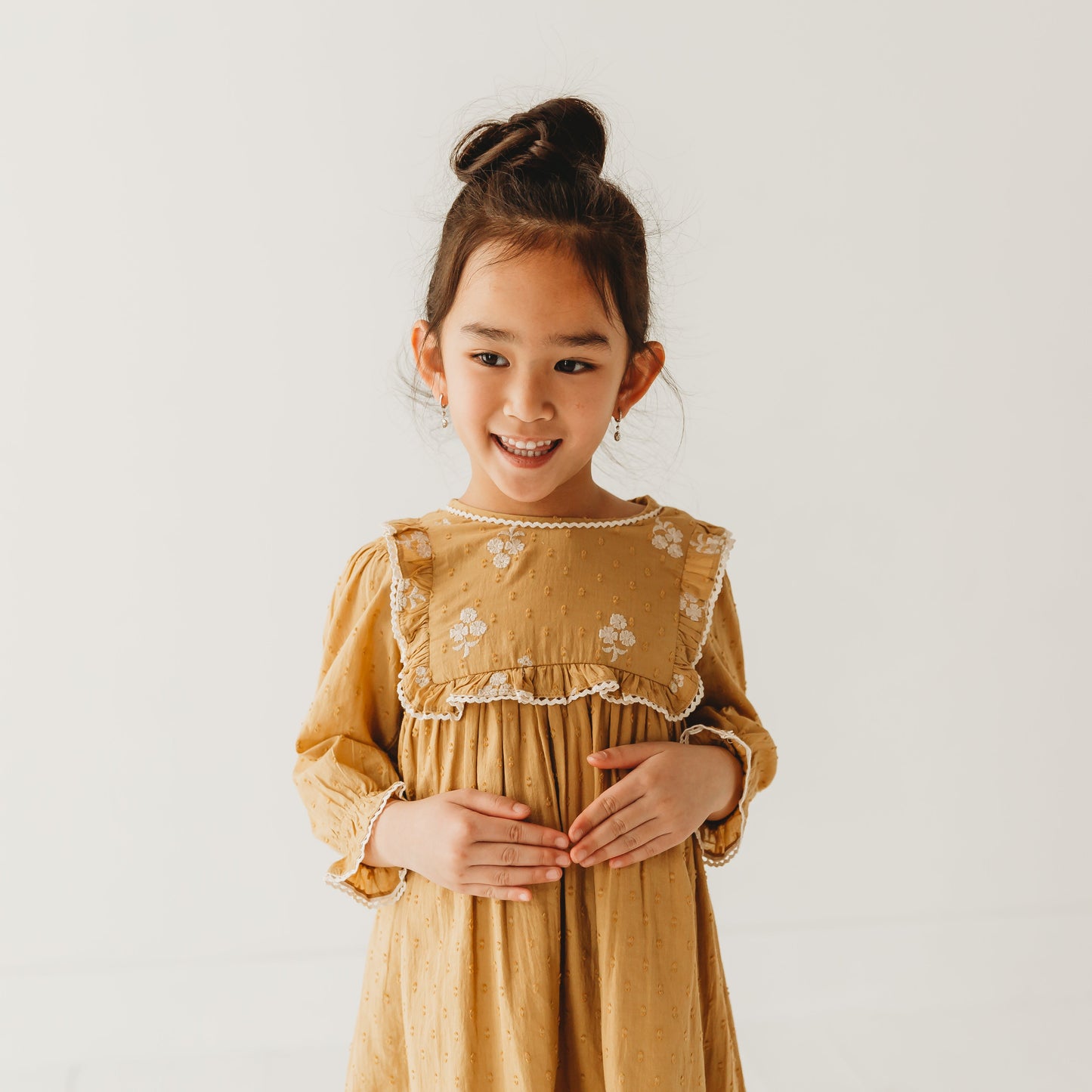 Dobby Delight Golden Hour Dress