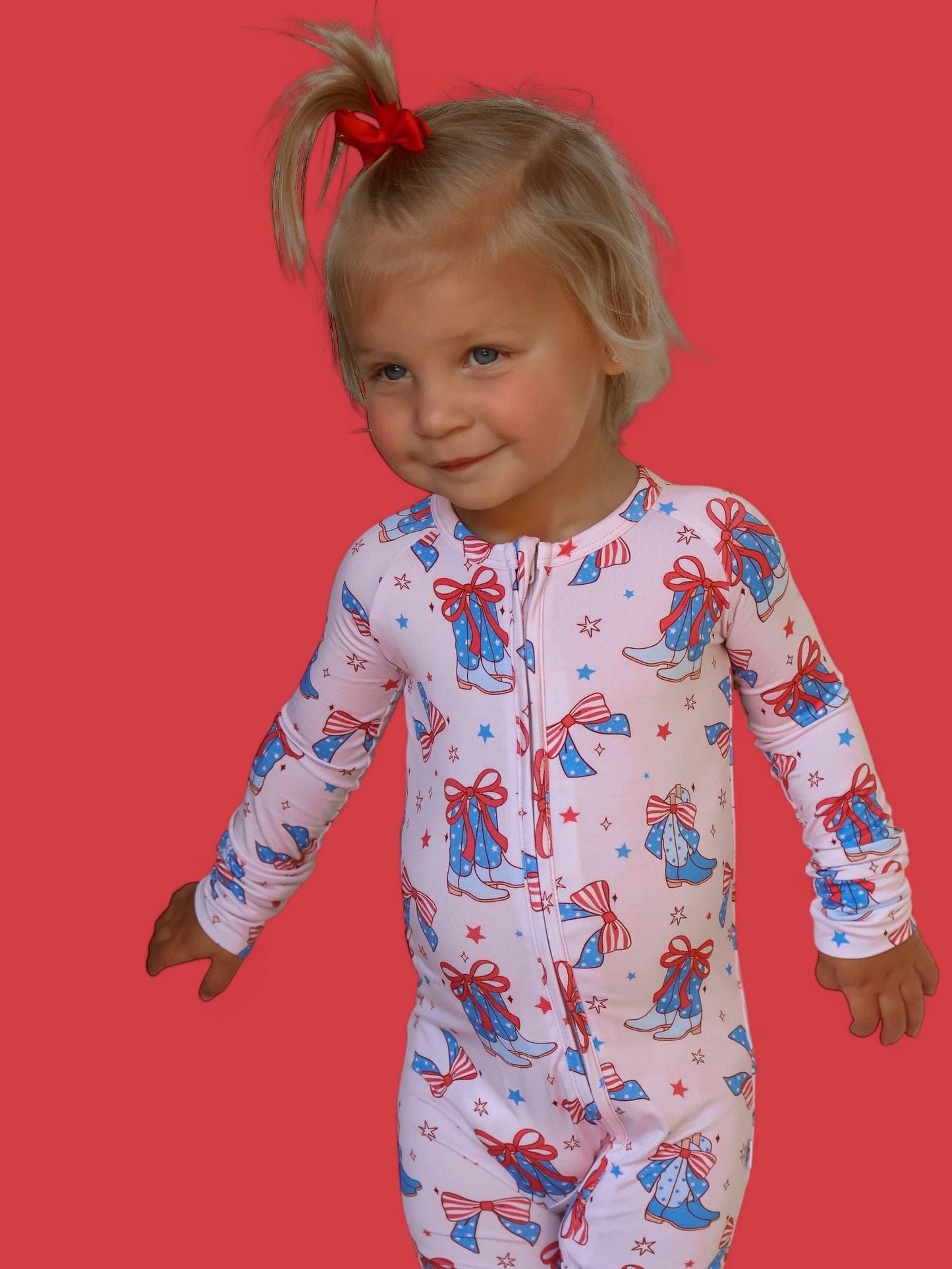 USA BOOTS N' BOWS DREAM ROMPER
