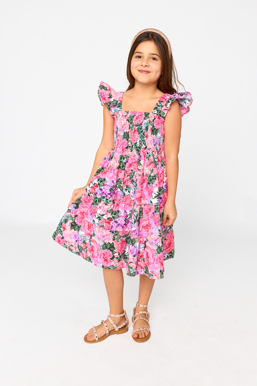Nori Girl's Dress - Royalty