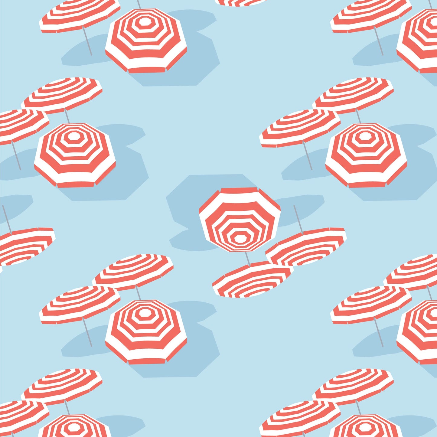 Crib Sheet in Beach Club Coral Surf Blue