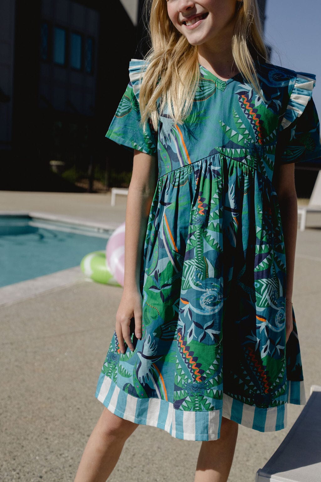 Girls Lotus Dress