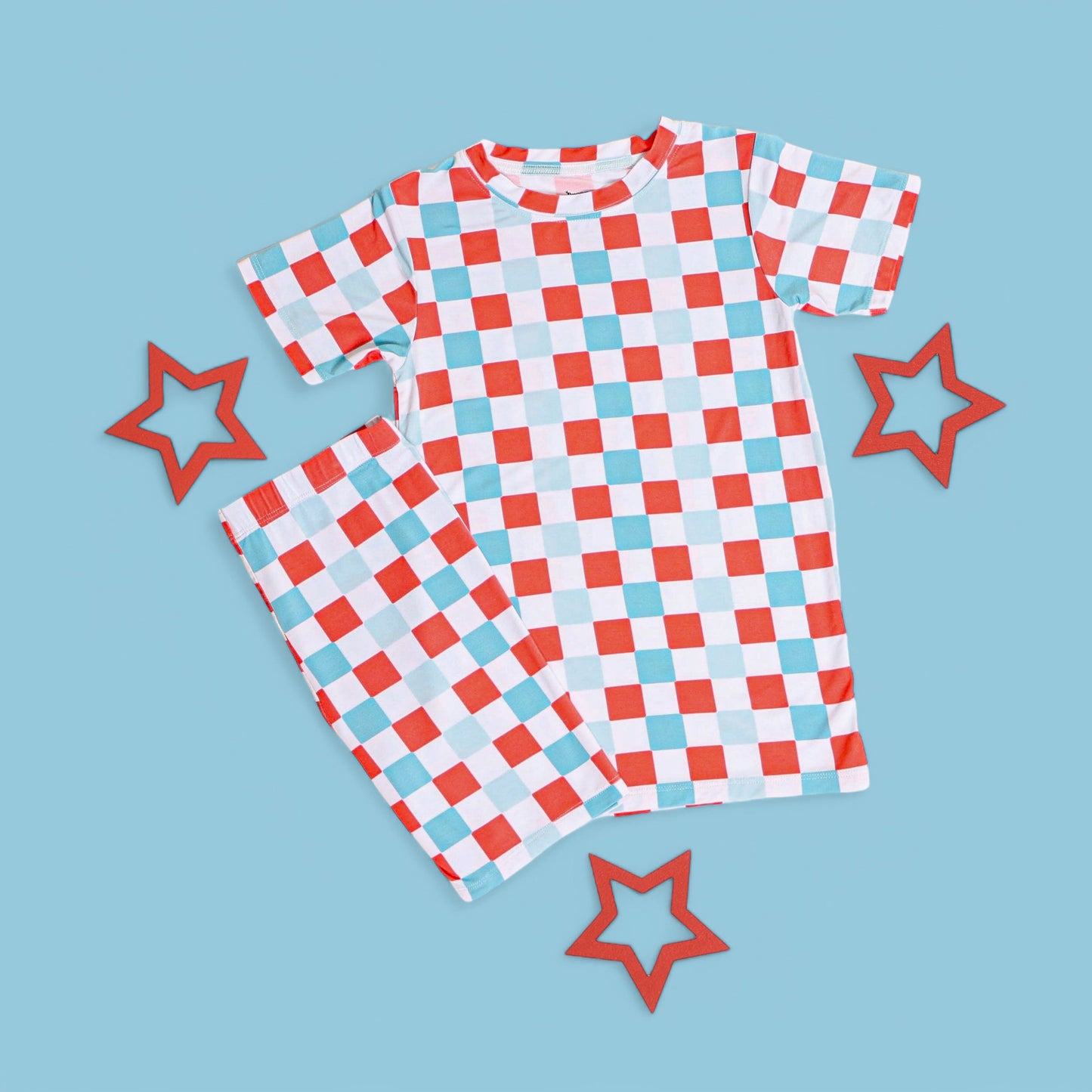 USA CHECKERS DREAM SHORT SET