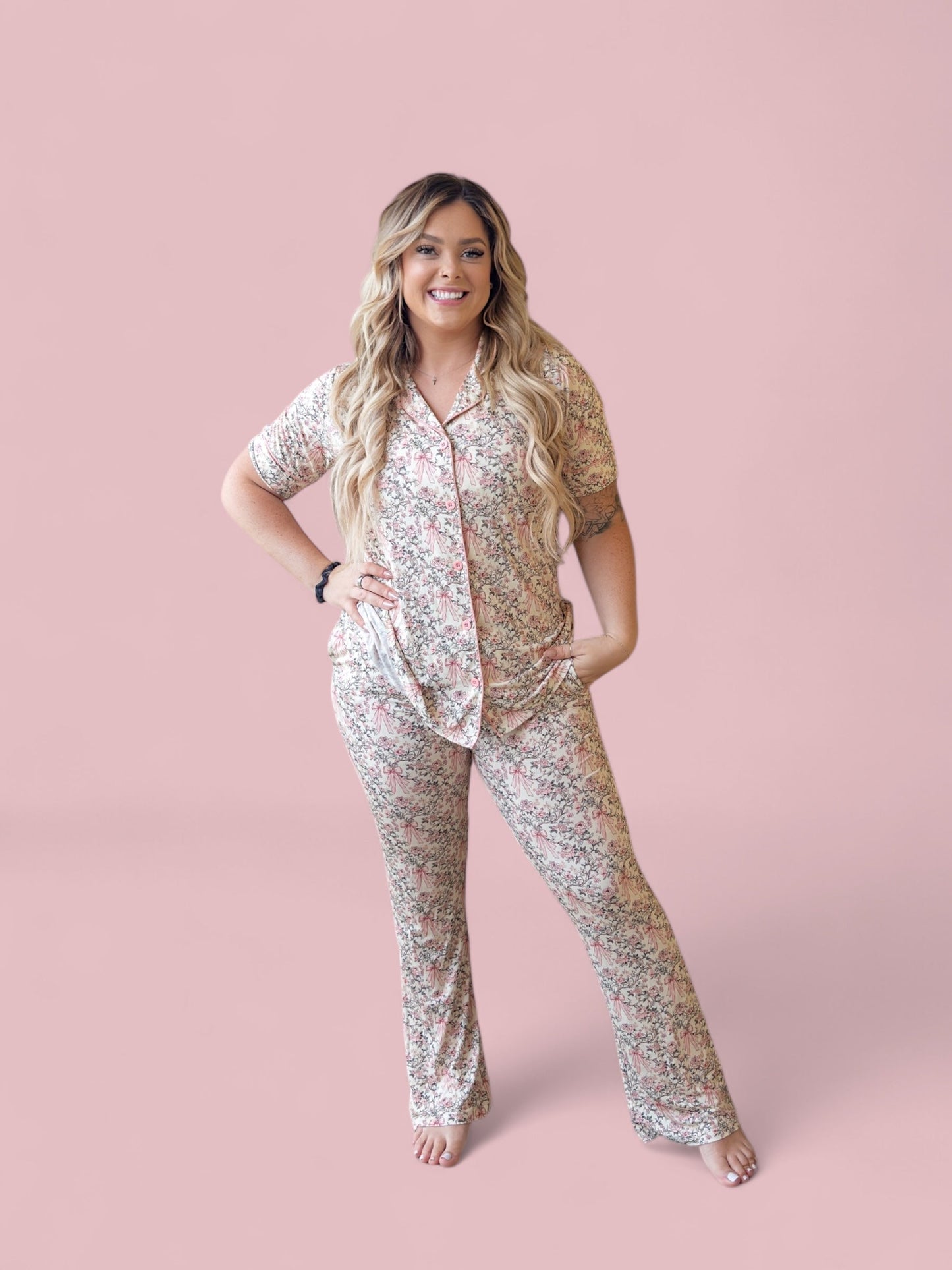 VICTORIAN BLOOM WOMEN’S RELAXED FLARE DREAM SET