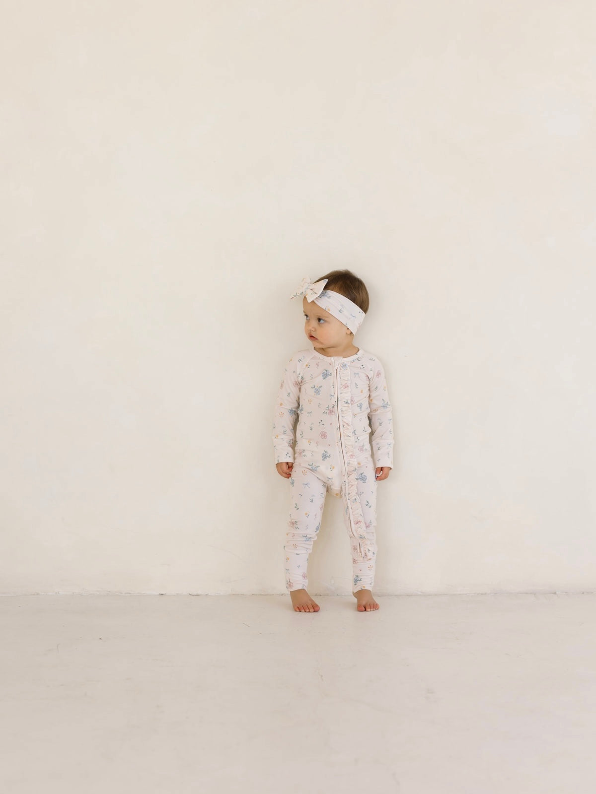 Layne Floral | Bamboo Zip Pajamas