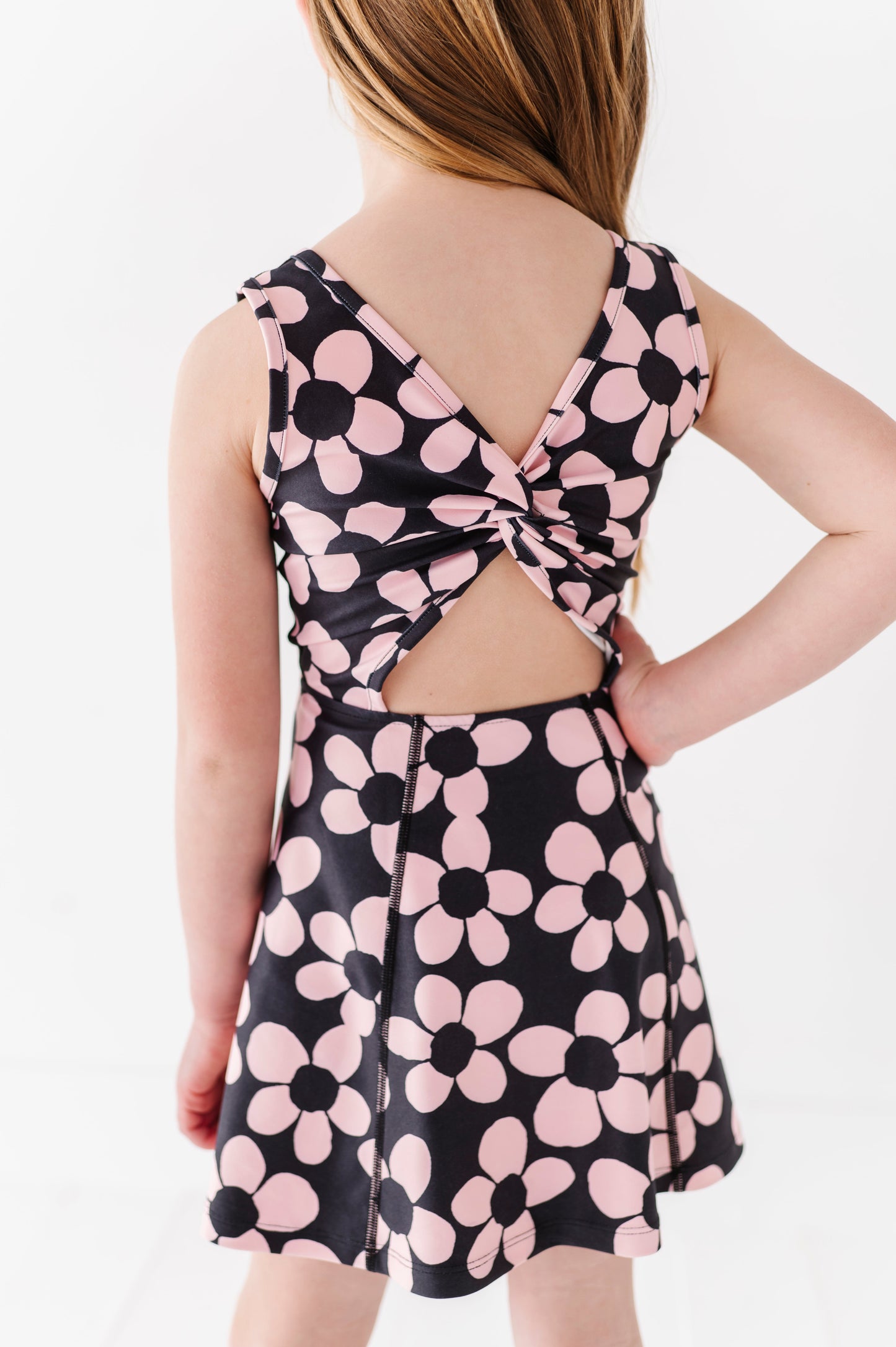 Retro Daisy | Twisty Back Dress (with detached shorts!)