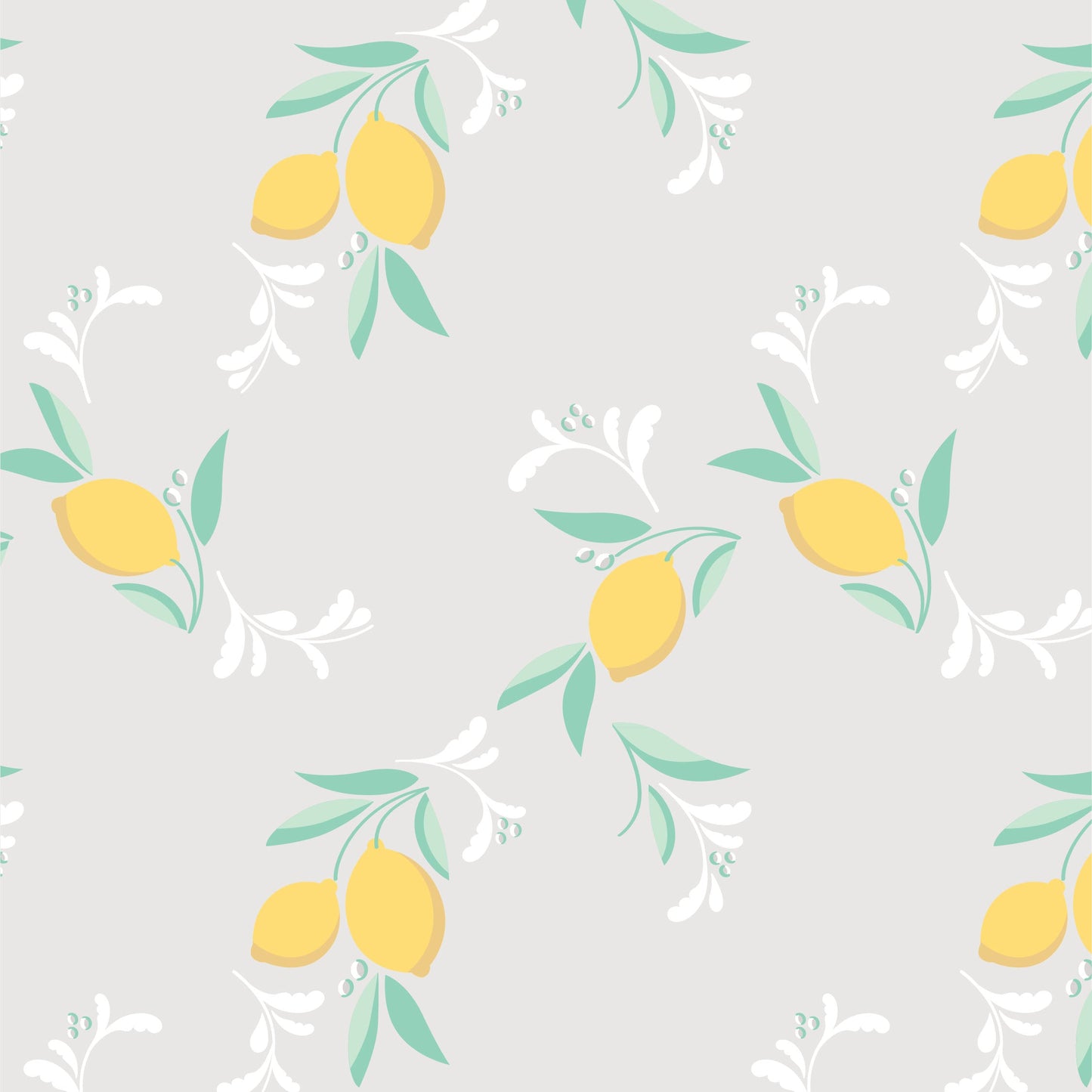 Crib Sheet in Citrus Gray