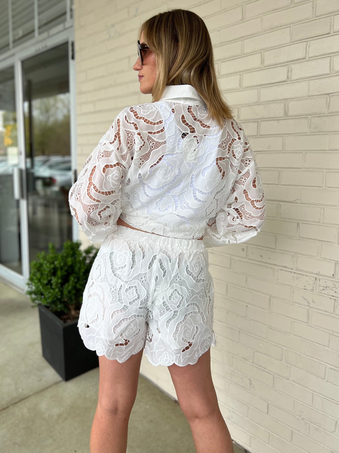 Victoria Eyelet Shorts