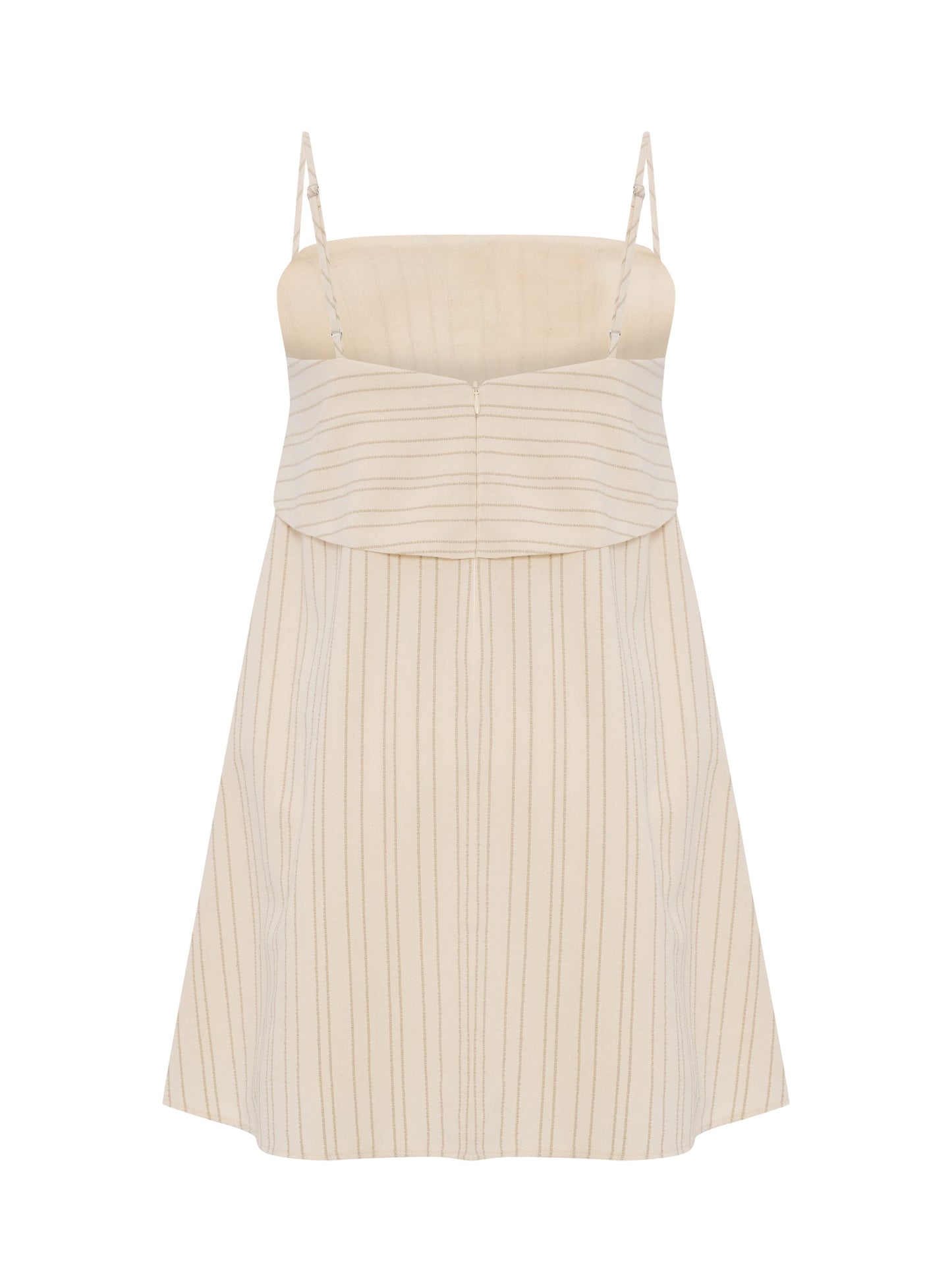 Puglia Stripes Mini Dress - Oatmeal