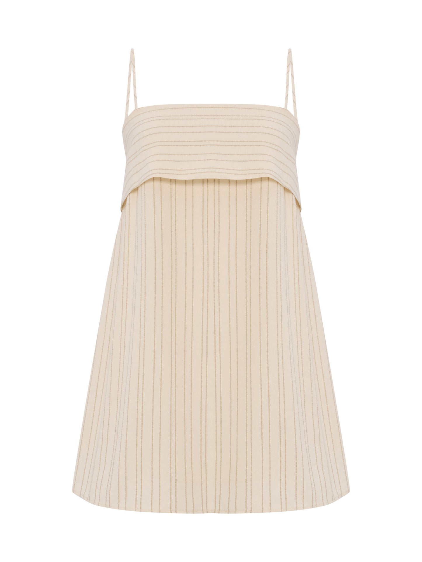 Puglia Stripes Mini Dress - Oatmeal
