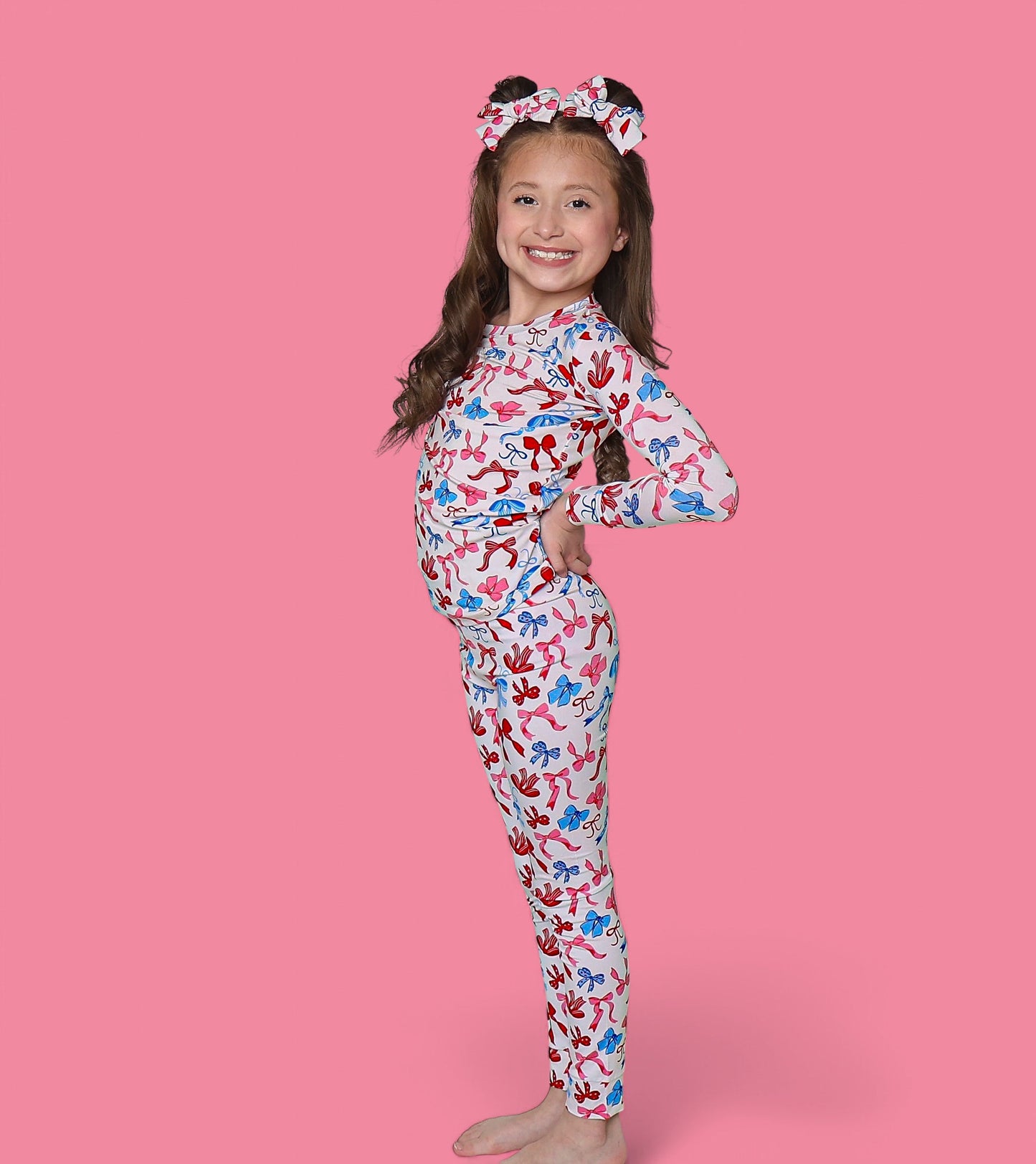RED, WHITE AND BOWS DREAM SET