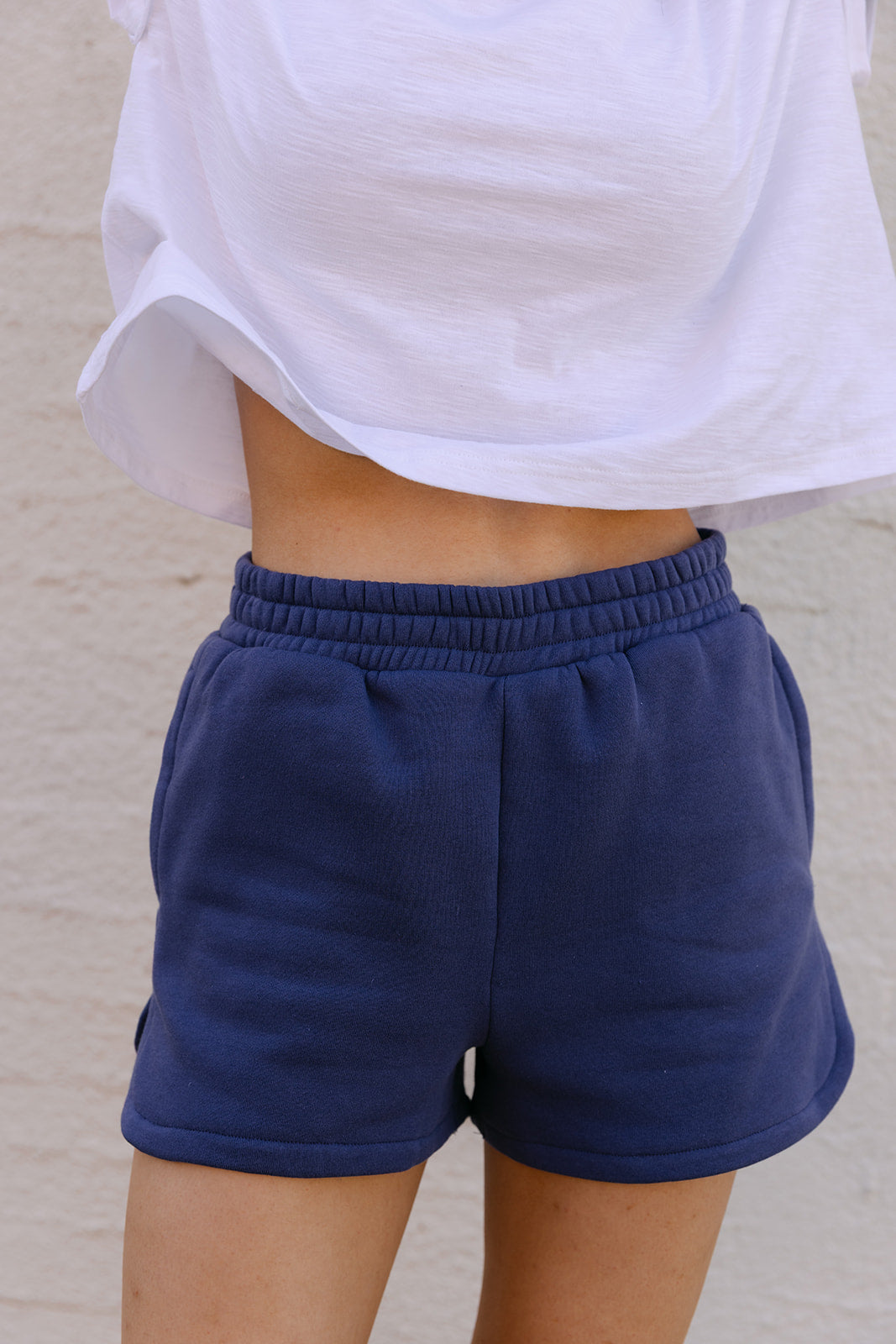 The Cowgirl Club Fleece Short in Indigo