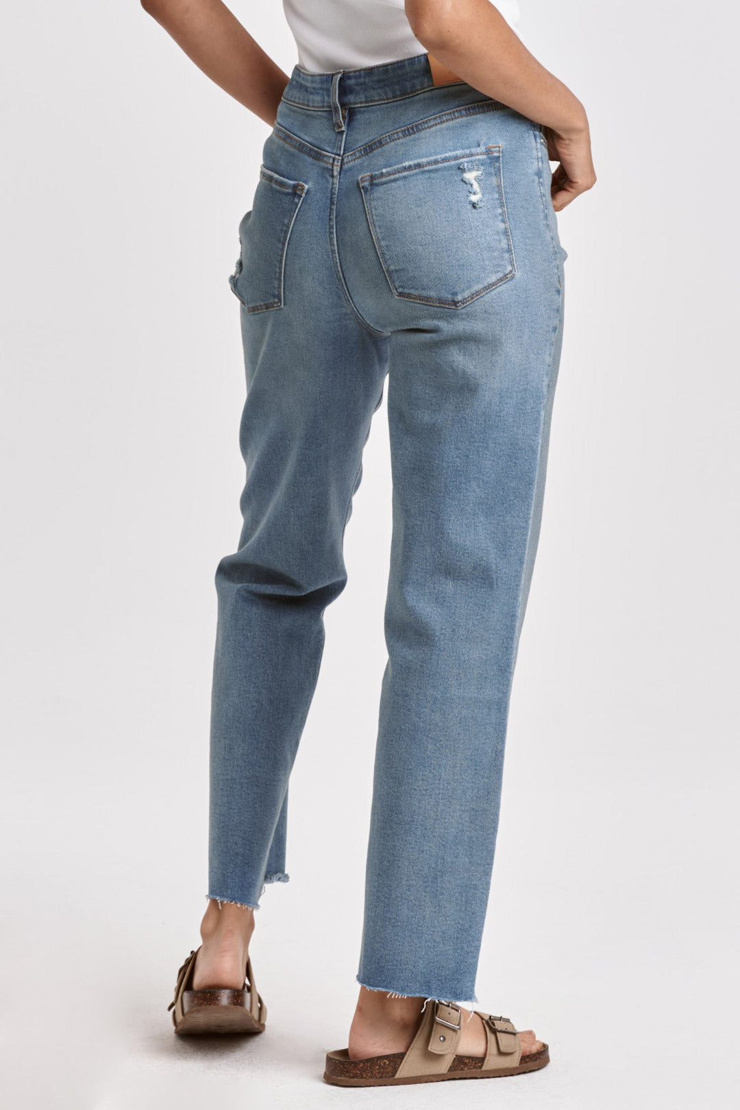 Jodi High Rise Cropped Straight
