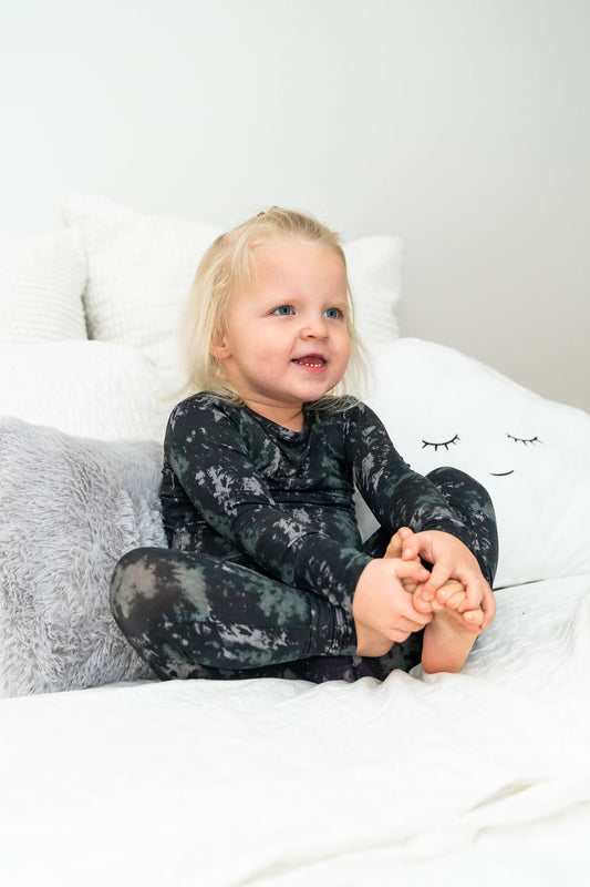 Onyx Tie-Dye 2-Piece Pajama Set