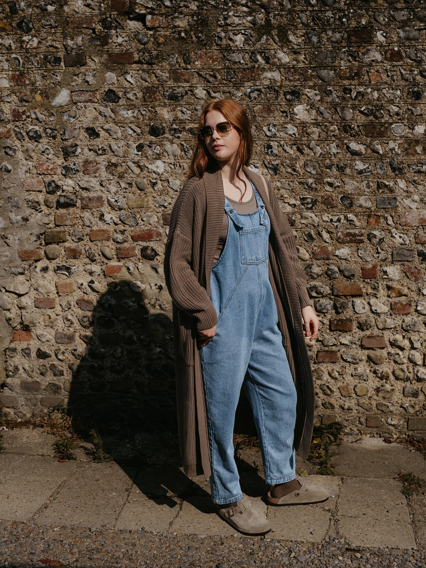 The Oversized Denim Dungaree - Women's