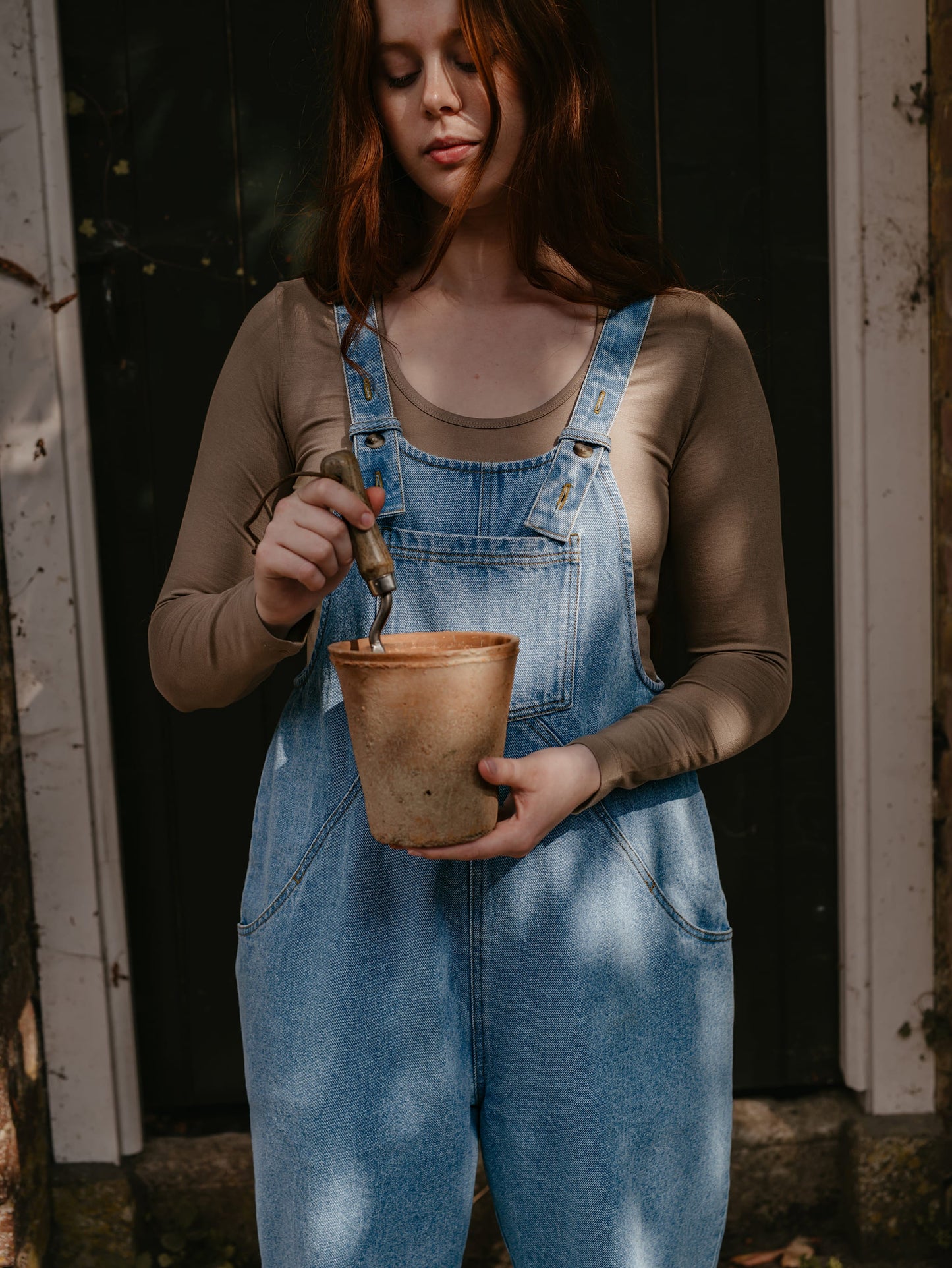 The Oversized Denim Dungaree - Women's