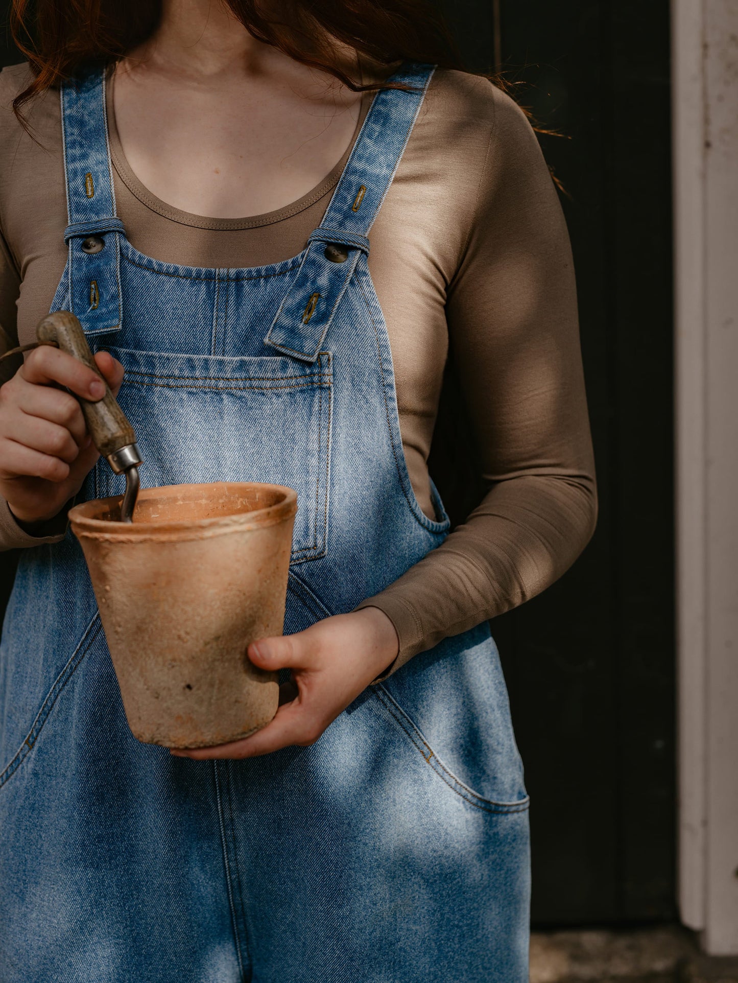 The Oversized Denim Dungaree - Women's