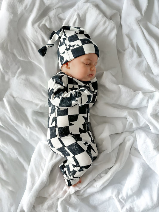 Black & White Checkered Star LUXIE®