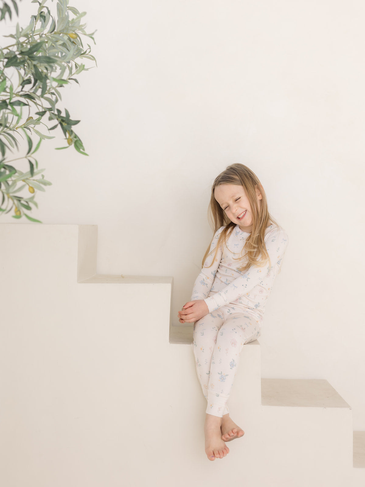 Layne Floral | Bamboo Two Piece Pajamas