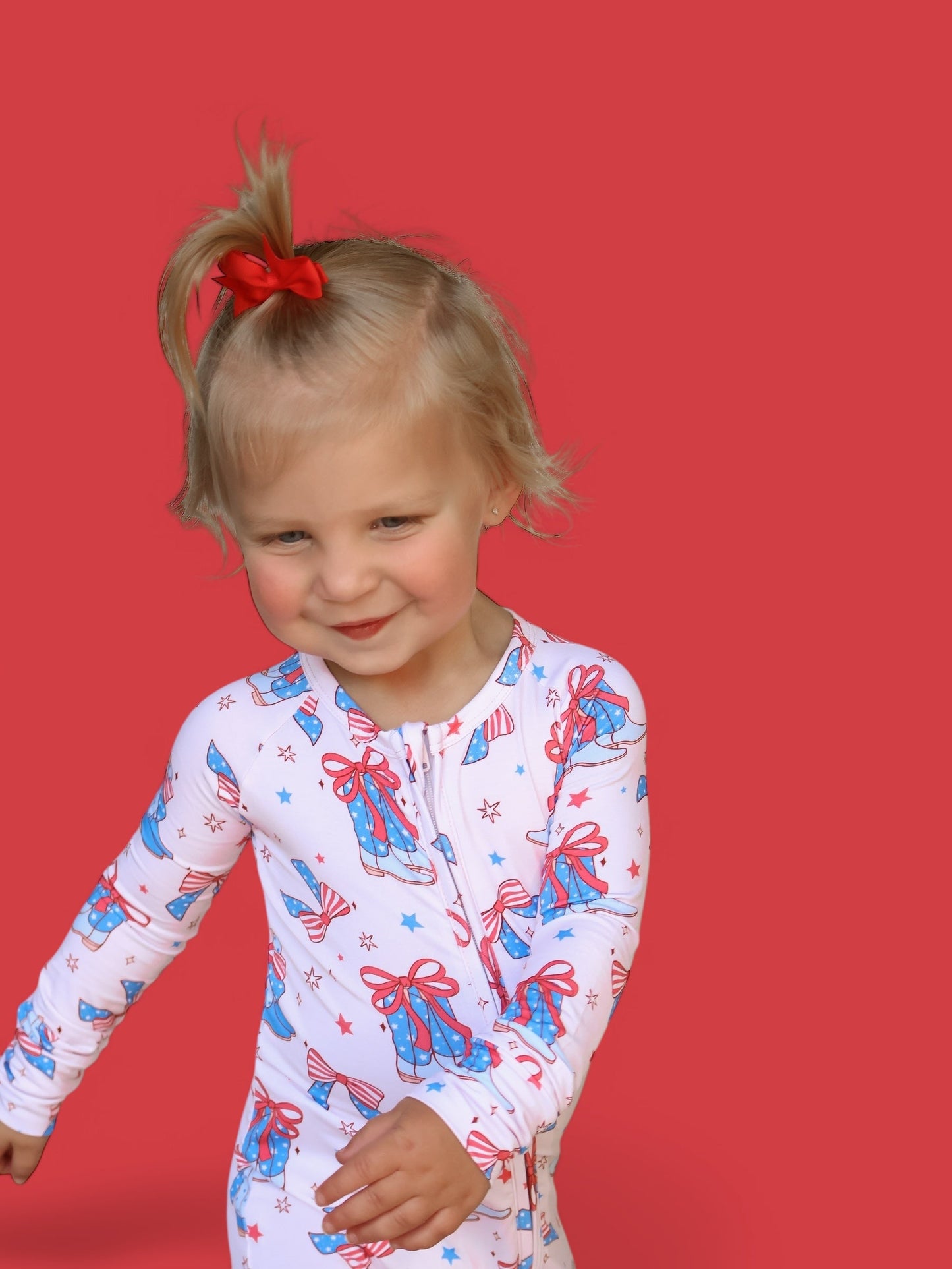 USA BOOTS N' BOWS DREAM ROMPER