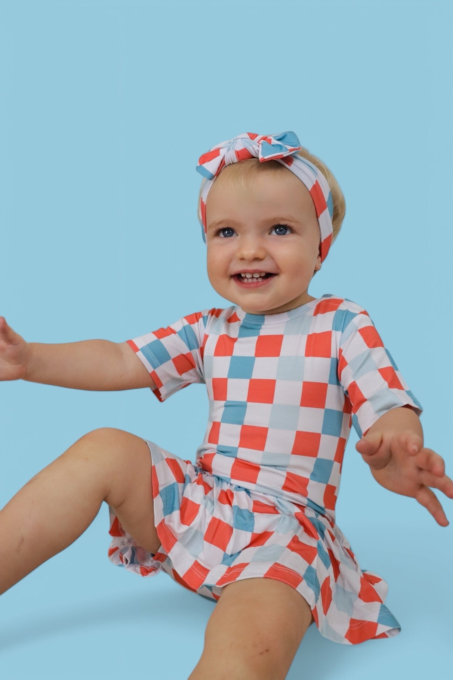 USA CHECKERS DREAM BODYSUIT DRESS