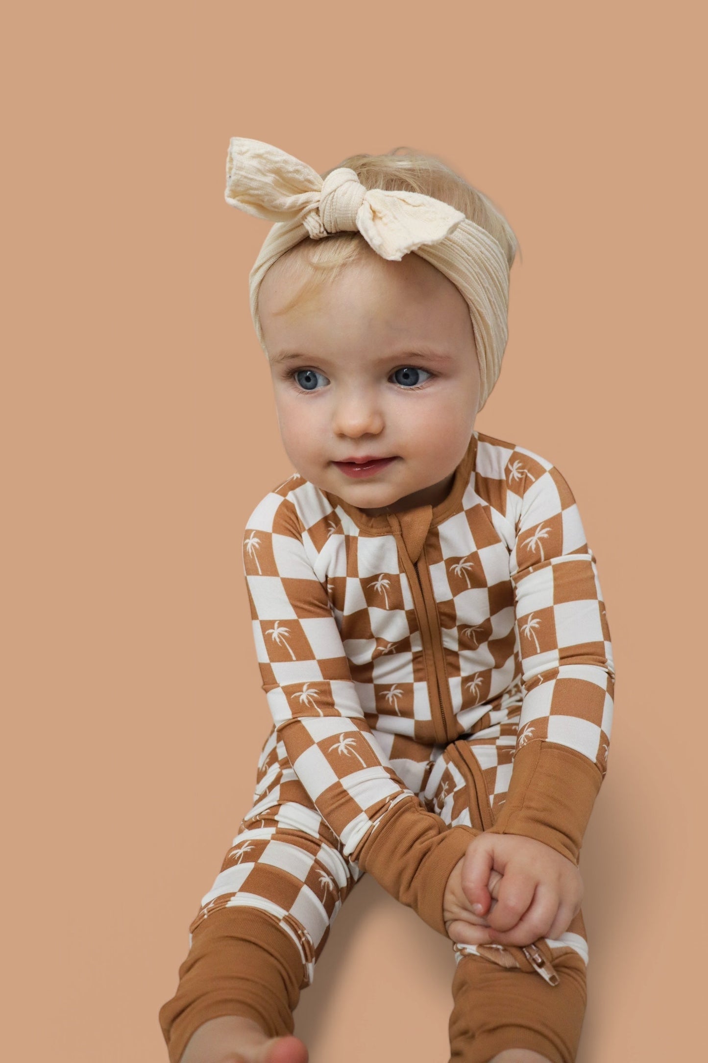 EXCLUSIVE SANDY BEACH CHECKERS DREAM ROMPER