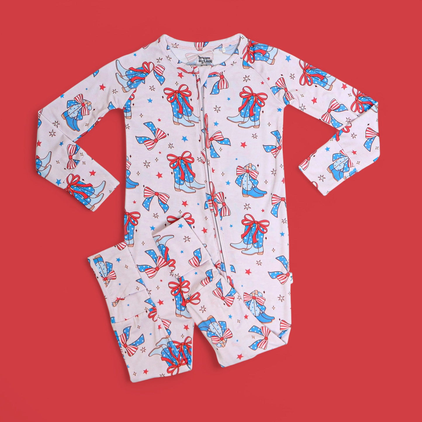 USA BOOTS N' BOWS DREAM ROMPER