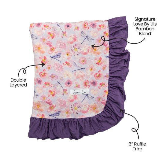 Elmerial Bamboo Ruffle Toddler Blanket