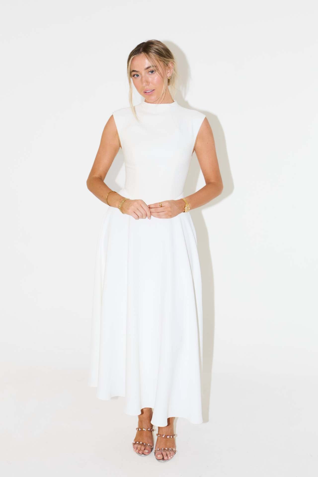 Yella High-Waist A-Line Dress