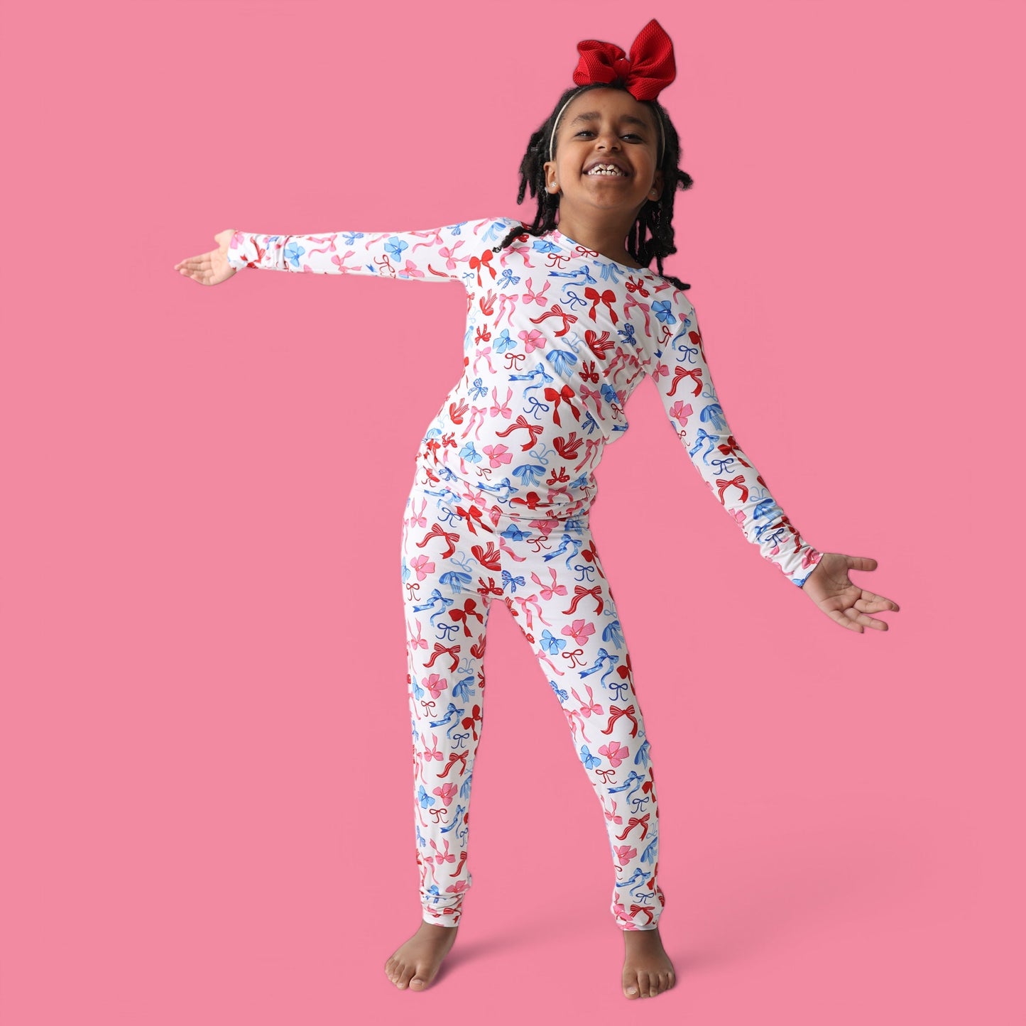 RED, WHITE AND BOWS DREAM SET