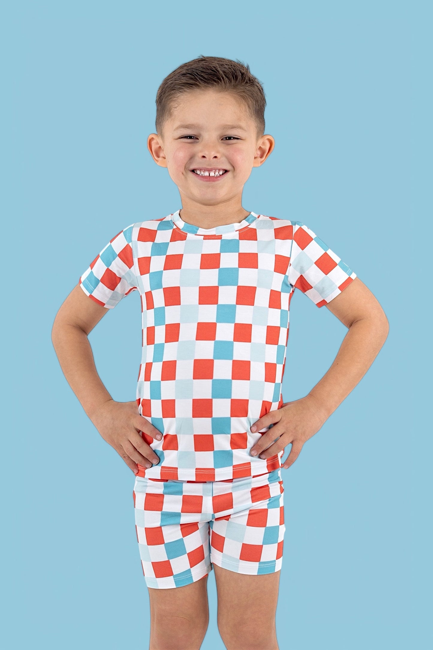 USA CHECKERS DREAM SHORT SET