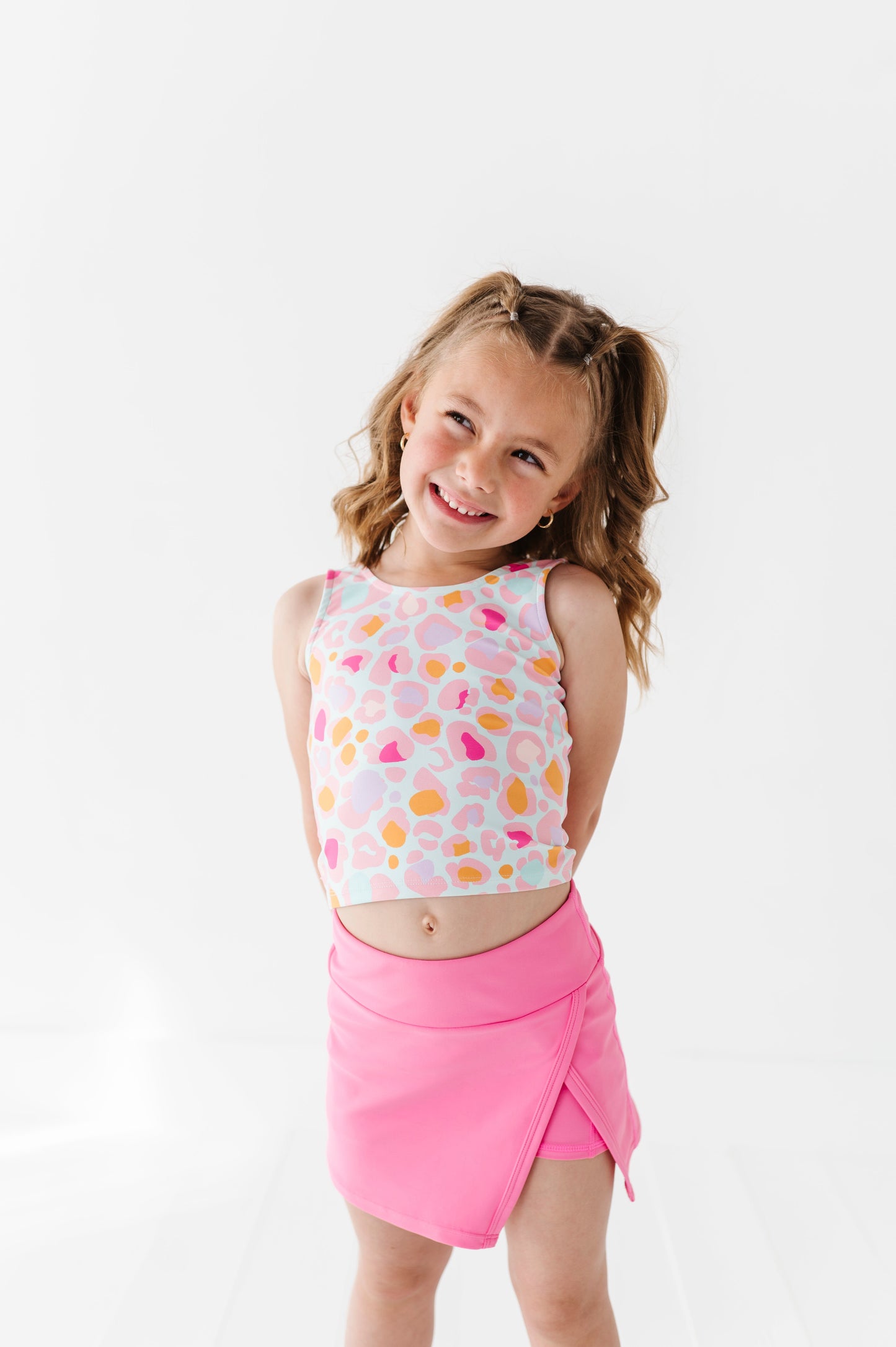 Aqua Leopard | Twisty Back Tank