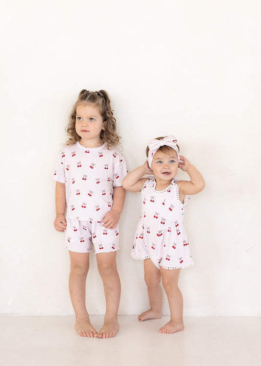 Cherry | Bamboo Daywear Short Set
