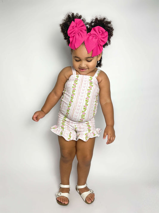 Pink Floral Shortie Jumper