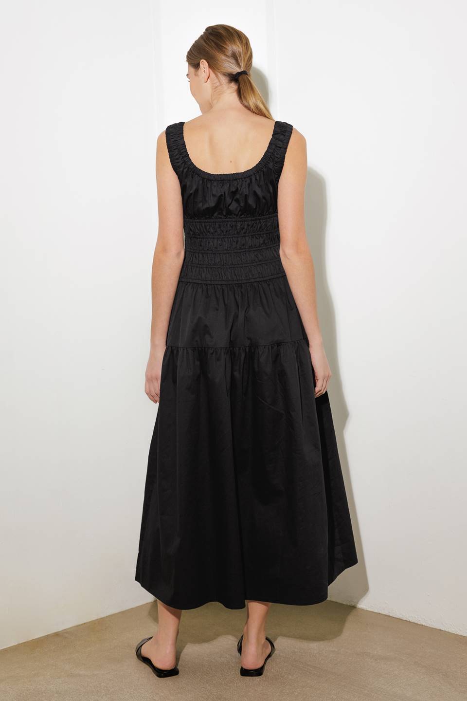 LOVELIEST LOOKS WOVEN MIDI DRESS