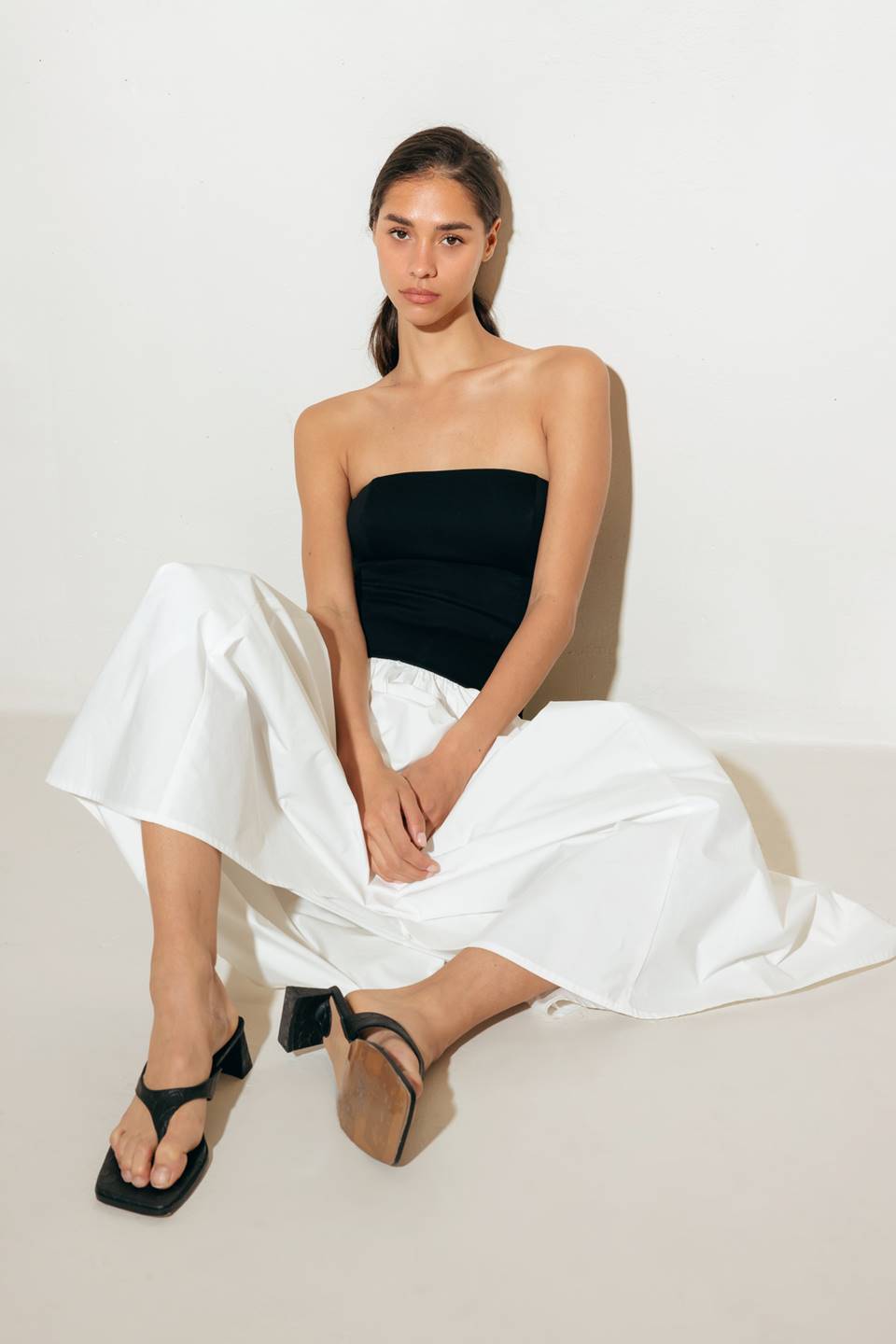 SHIFT STUDIO SOLID MIDI DRESS
