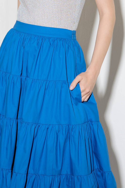 SIMPLY SPELLBOUND WOVEN FUL MIDI SKIRT