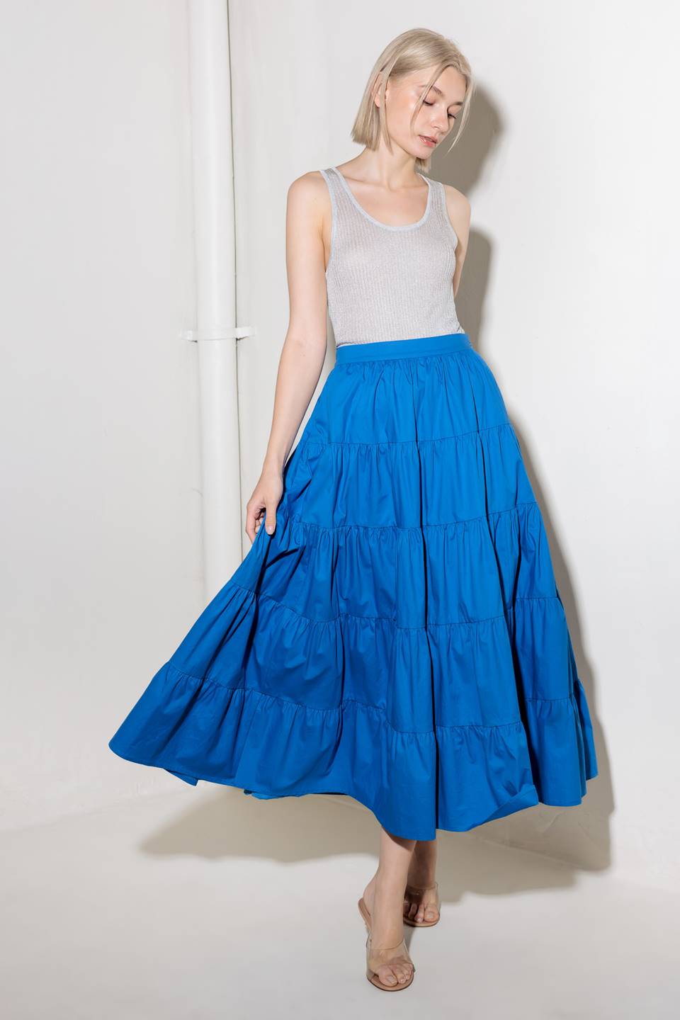 SIMPLY SPELLBOUND WOVEN FUL MIDI SKIRT