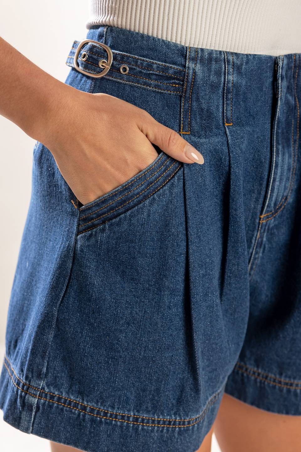 SPRING ROMANCE DENIM SHORTS