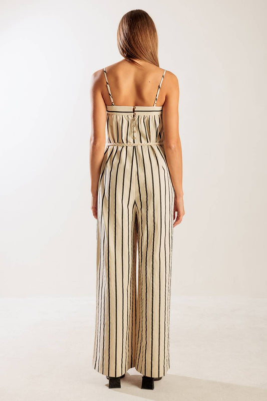 JUST THE BEGINNING WOVEN JUMPSUIT