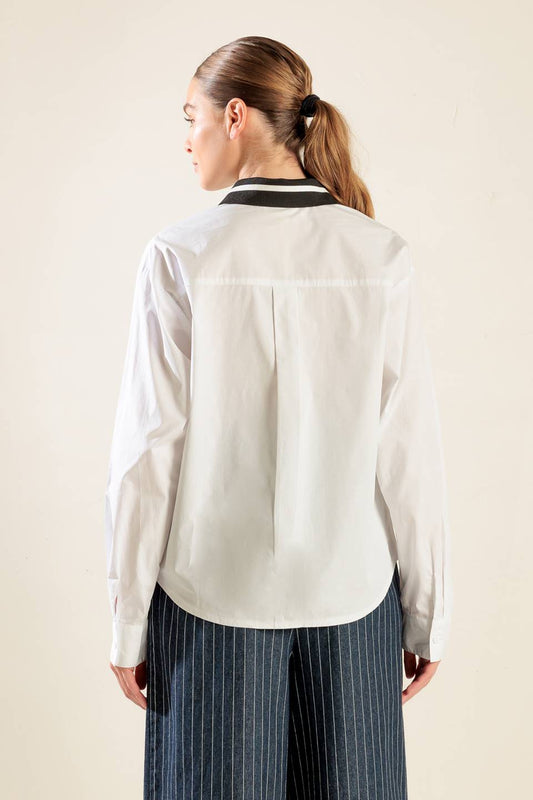 CAUSE A COMMOTION WOVEN TOP