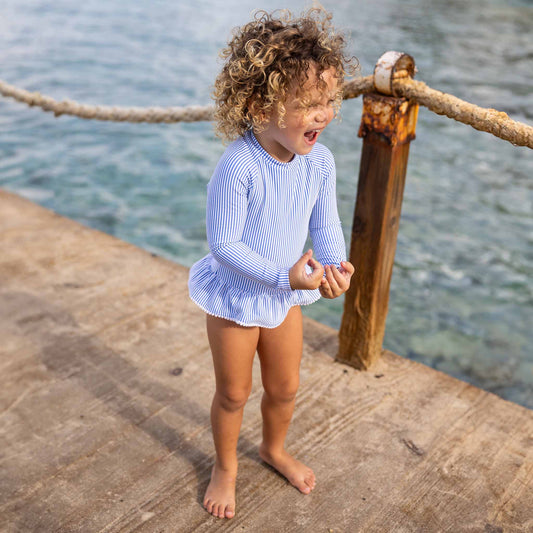 Parisian Summer LS Skirt Surf Suit