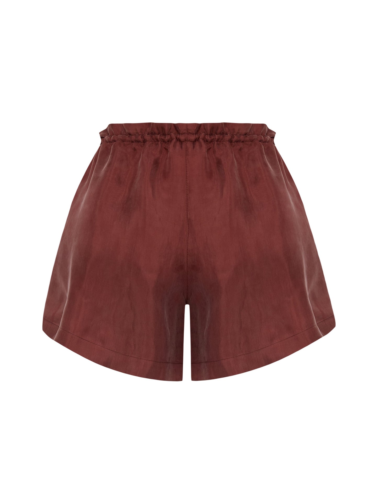 Lucid Flow Tie Shorts - Burgundy