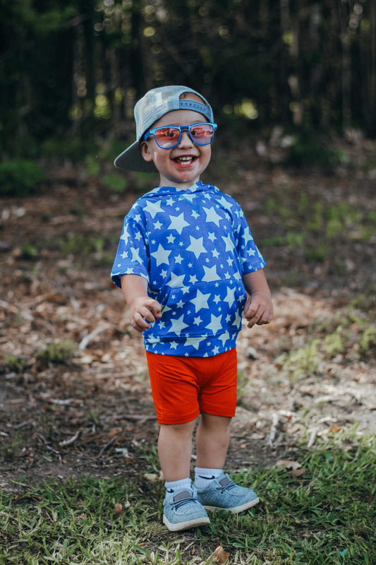Star Spangled Cutie Bamboo Hooded Top