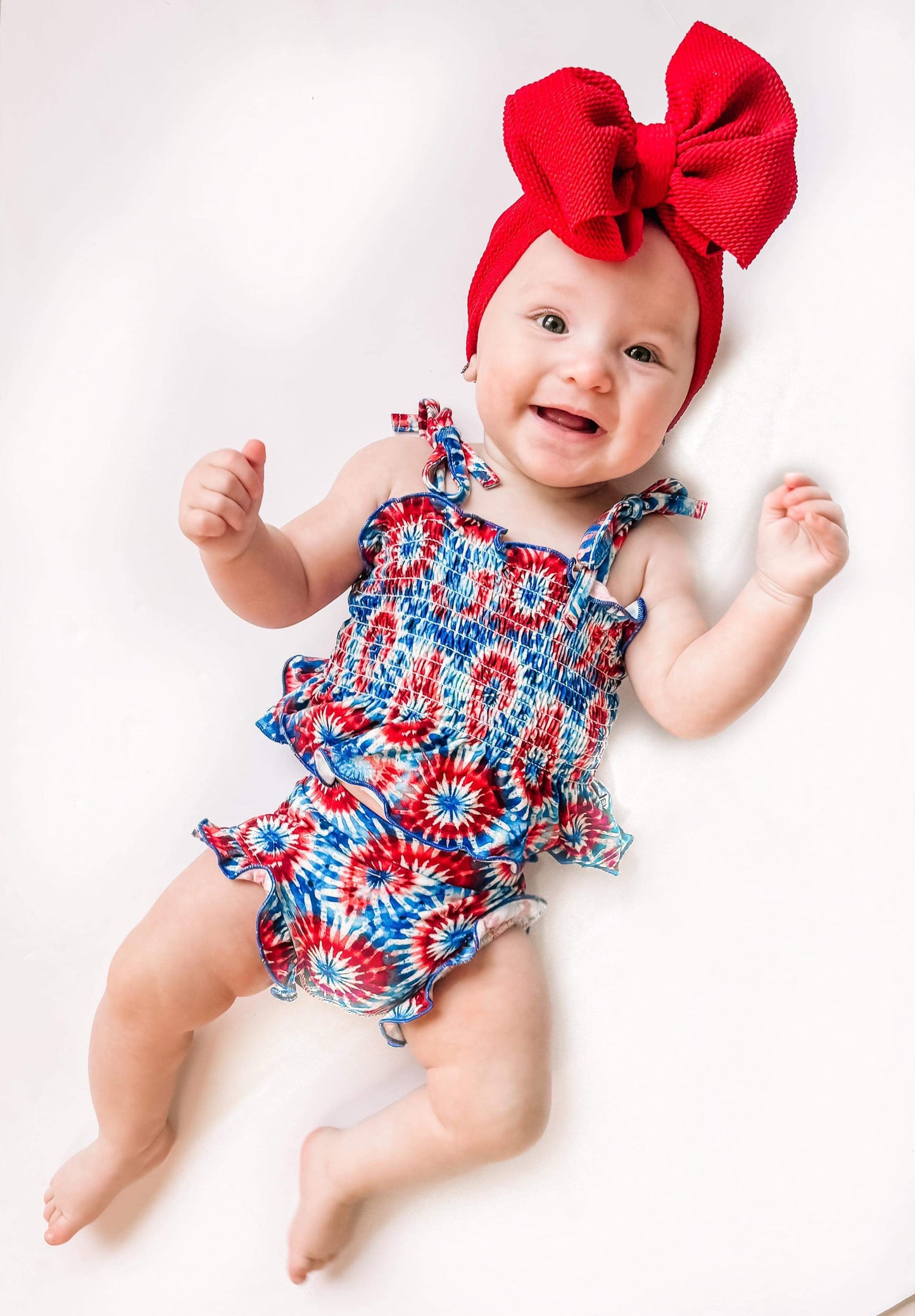 Tie Dye Bamboo Ruffle Set