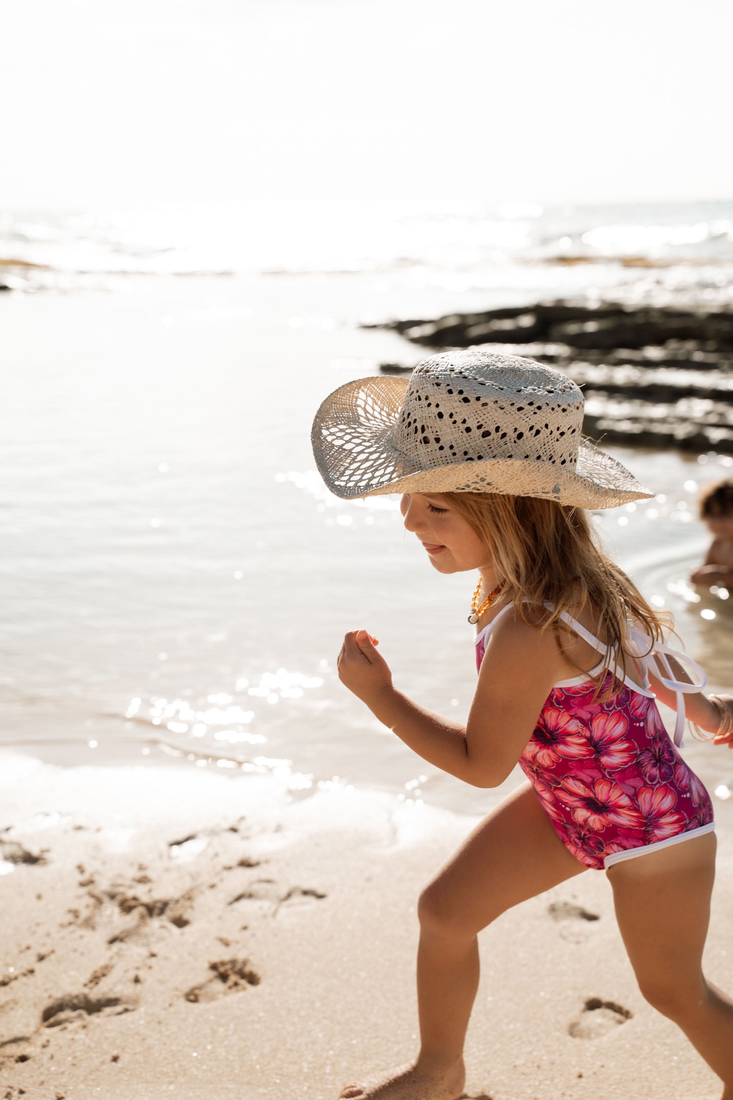 Millie One Piece Kids Swimsuit - Hibiscus Hunny