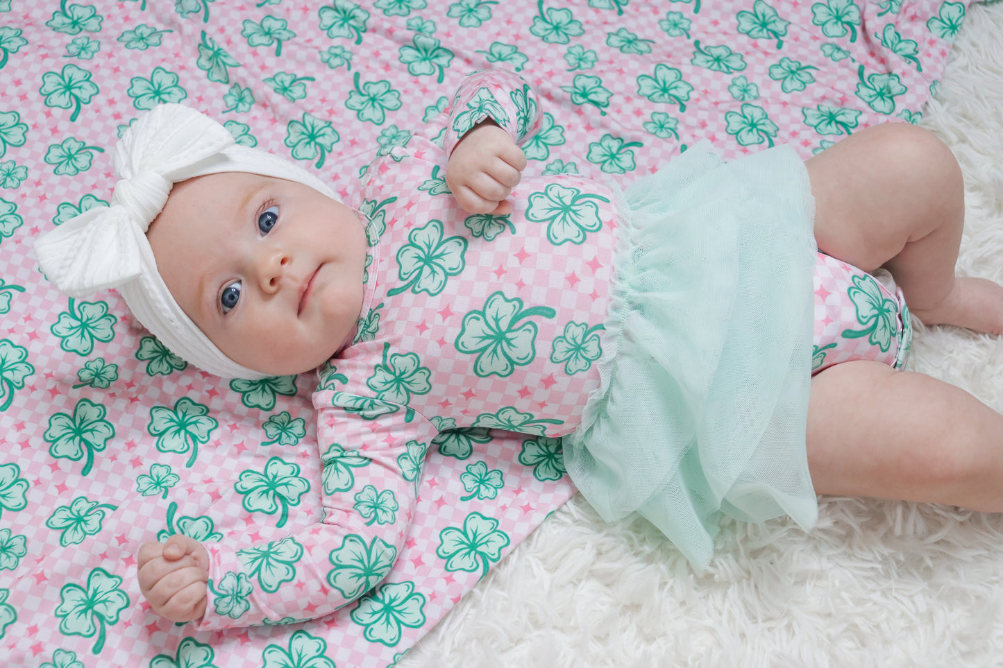 LITTLE MISS SHAMROCK DREAM TUTU BODYSUIT DRESS