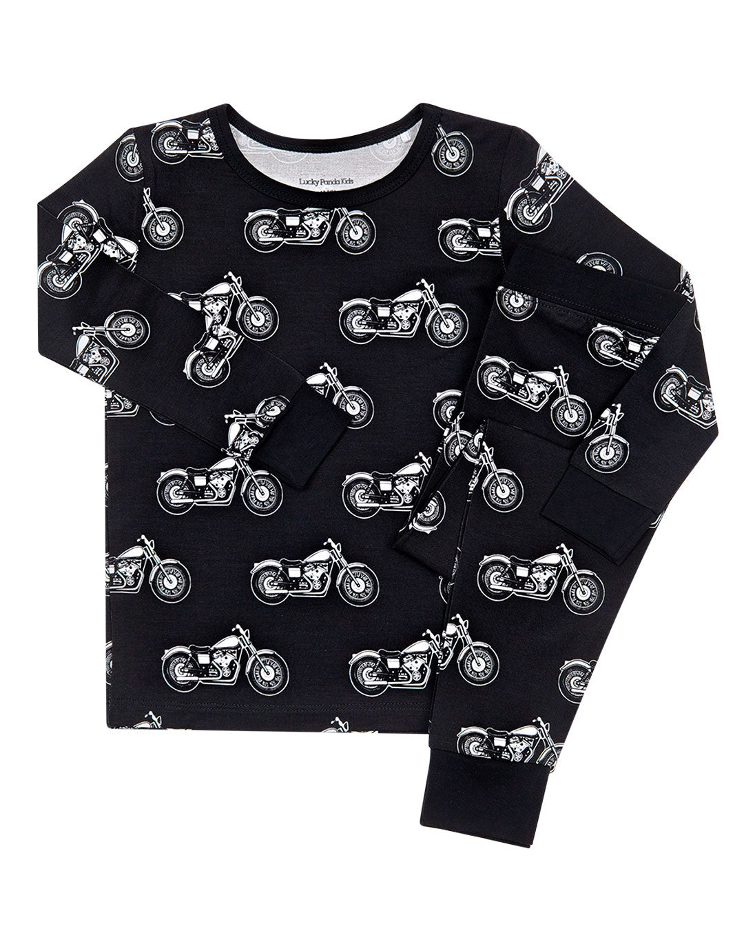 Bamboo Two Piece Set | Born to Ride Black