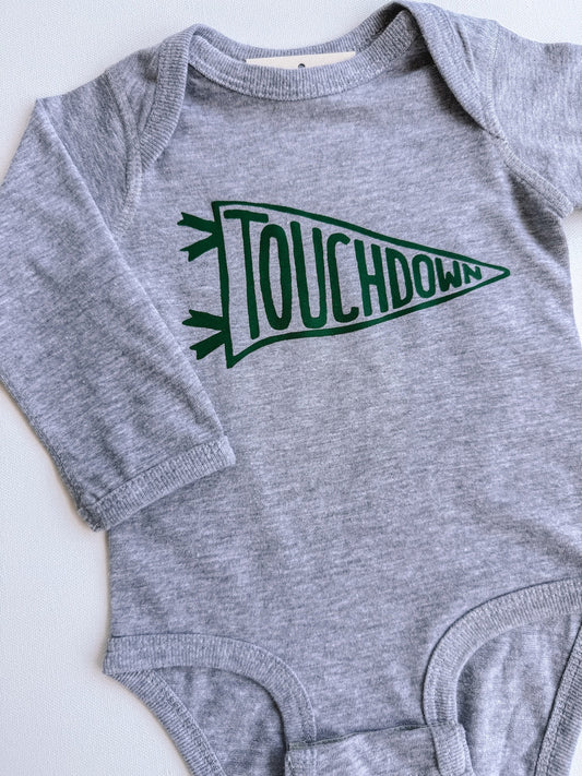 touchdown long sleeve onesie
