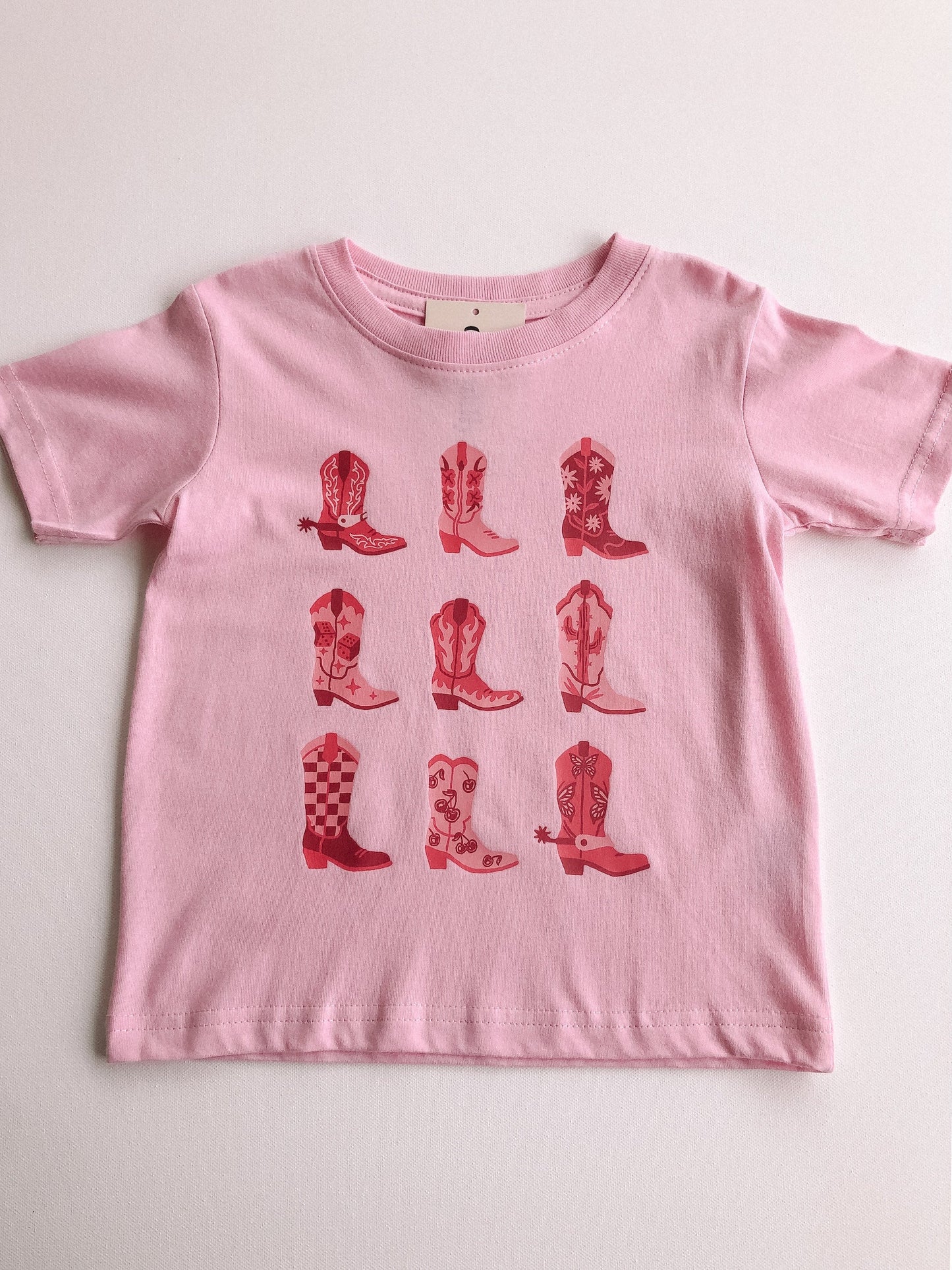 pink boots tee